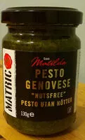 Mängden socker i Pesto Genovese "Nutsfree" Pesto utan Nötter