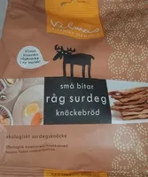 Mängden socker i sma bitar rag surdeg knäckebröd