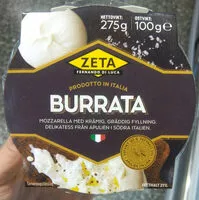 Mängden socker i Burrata