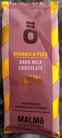 Mängden socker i ö - Organic & pure Dark Milk Chocolate 56 %