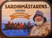 Mängden socker i Sardiner delikatessrökta i rapsolja