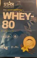 Mängden socker i Whey-80 Vanilla