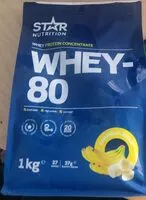 Mängden socker i Whey-80