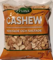 Mängden socker i Torrrostade Cashew