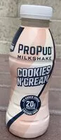 Mängden socker i Propud milkshake - cookies n’cream