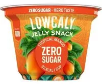 Mängden socker i Lowcaly Jelly Snack - Tropical Mango