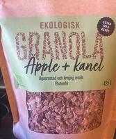 Mängden socker i Ekologisk granola äpple & kanel