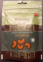 Mängden socker i Torrostade cashewnotter Mgunya