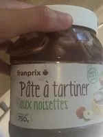 Mängden socker i Pâte à tartiner aux noisettes