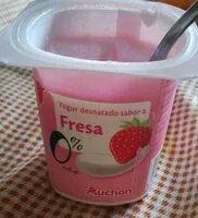 Mängden socker i Yogur desnatado sabor a fresa