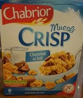Mängden socker i Muesli Crips Chocolat au Lait