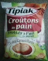 Mängden socker i Croûtons de pain frottés à l'ail au persil