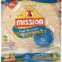 Mängden socker i Whole Wheat Tortillas, Burrito