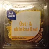 Mängden socker i Chef Select Ost- & skinksallad