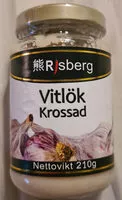Mängden socker i Vitlök krossad