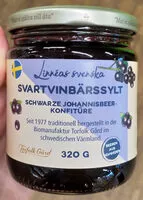 Mängden socker i Schwarze Johannisbeer-Konfitüre