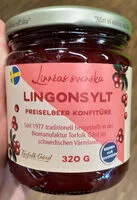 Mängden socker i Preiselbeer-Konfitüre