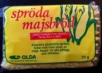 Mängden socker i spröda majsbröd