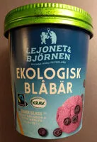 Mängden socker i Ekologisk Blåbär