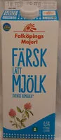 Mängden socker i Färsk lättmjölk