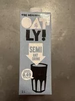 Mängden socker i Oatly Semi Oat Drink