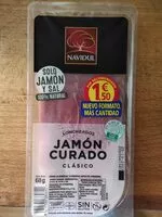 Mängden socker i Jamón curado clásico loncheado
