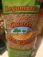 Mängden socker i lentejas huerto san Genaro