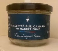 Mängden socker i Rillettes pur canard au magret fumé