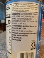 Mängden socker i sliced stewed tomatoes