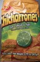 Mängden socker i chicharrones con limón y sal
