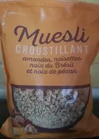 Mängden socker i Muesli croustillant