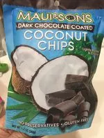 Mängden socker i Dark chocolate coated coconut chips