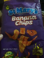 Mängden socker i fire banana chips