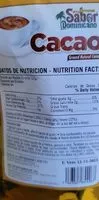 Mängden socker i cacao