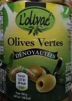 Mängden socker i Olives vertes dénoyautées