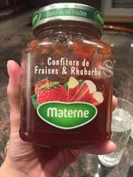 Mängden socker i Confiture de fraises et rhubarbe