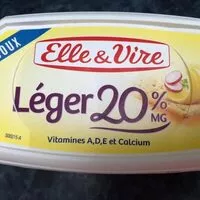 Mängden socker i Beurre doux léger 20%