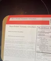 Mängden socker i Sun-dried, tomato chicken with zucchini noodles