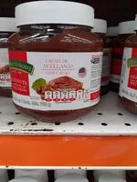 Mängden socker i Crema de avellanas con cacao