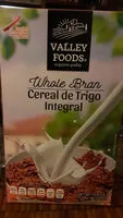 Mängden socker i valley foods cereal de trigo integral