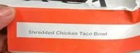 Mängden socker i Shredded chicken taco bowl