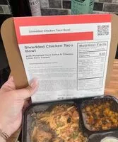 Mängden socker i Shredded chicken taco bowl