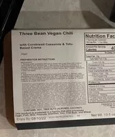 Mängden socker i Three bean vegan chili