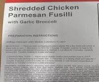 Mängden socker i Chicken Parmesan fusilli