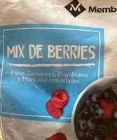 Mängden socker i Mix de berries