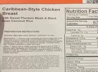 Mängden socker i Caribbean-style chicken breast