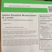 Mängden socker i Italian roasted mushroom & lentils