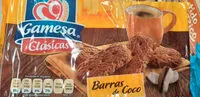 Mängden socker i gamesa clasicas barras de coco