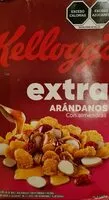 Mängden socker i Cereal Kellogg's Extra arándanos con almendras