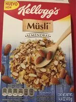 Mängden socker i Cereal Kellogg's Müsli almendras
